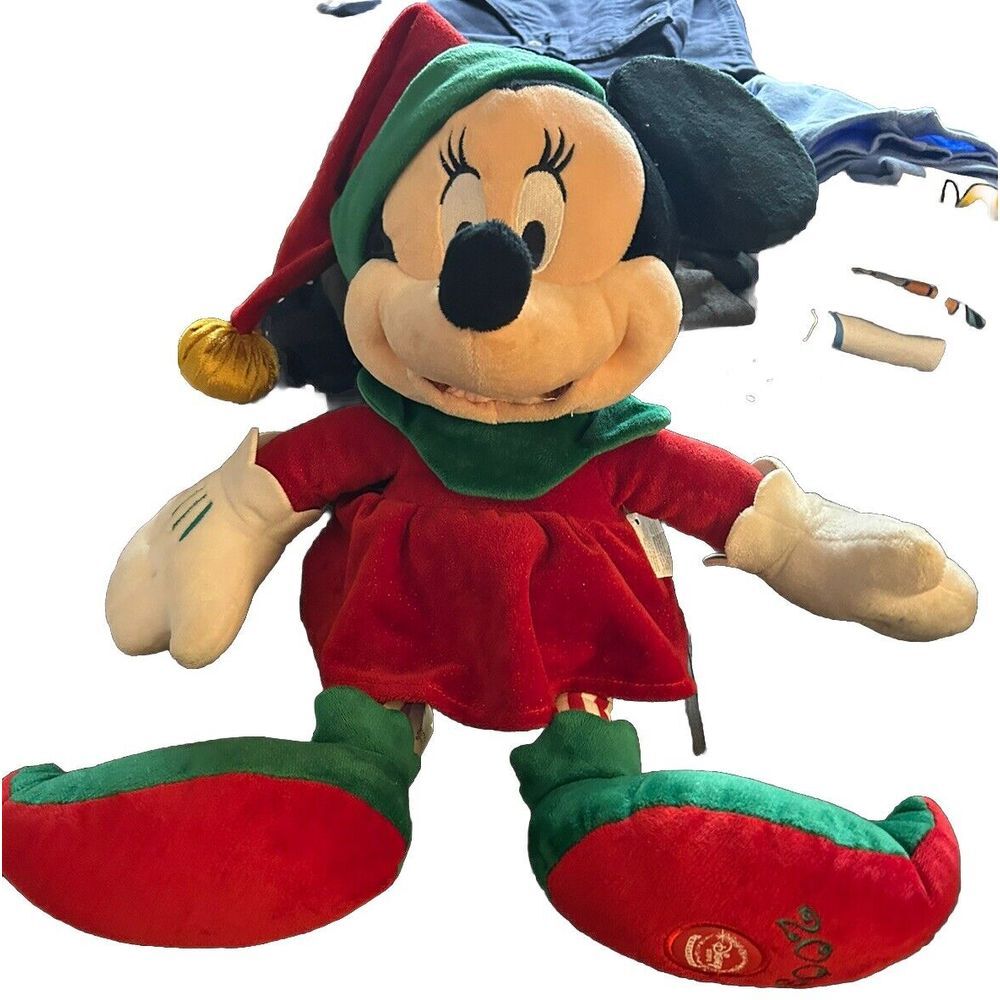 Disney Minnie Mouse‎ 2009 Holiday Exclusive 19" Christmas Elf Plush Doll